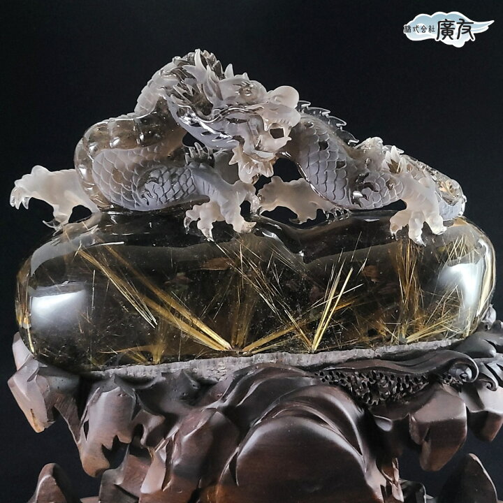 楽天市場】風水 龍 置物 彫り 水晶 龍彫刻 天然石 高品質 