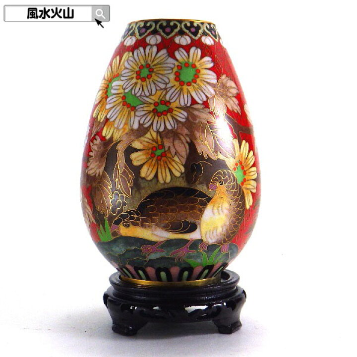 楽天市場】＼最大2000円OFFクーポン／ 七宝焼き 中国 七宝焼 花瓶 風水 