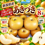新潟県産　梨　あきづきお試し8玉