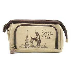 わちふぃーるど ダヤン パリキャンバスマルチポーチ ベージュ 940508