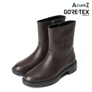 レディース ブーツ AcureZ 3E ヒール 4.5cm asics [ コーヒー アキュアーズ レディース アシックス GORE-TEX ゴアテックス 防水 雨 雨靴 梅雨 カジュアルブーツ ラウンドトゥ チャンキーヒール 靴 コン