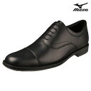 ビジネスシューズ EXLIGHT ST 2 3E mizuno [ ブラック エクスライト エスティ— 2 メンズ ミズノ ストレートチップ ラウンドトゥ 内バネ 内羽根 靴 コンフォートシューズ 革靴 ゴム ゴア 脱ぎ 履き 楽 レザー 本革 柔らか 柔らかい やわらかい 痛くない 疲れない フィット ]