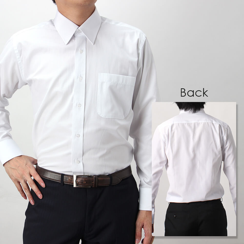 9280円 想像を超えての ホワイト　シャツ　日本製　ドレスシャツ　ワイシャツ　コットン　春夏　20ss シャツ