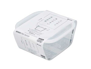 保存容器 楽ちんパック スクエア 630ml クリアー ホワイト イノマタ化学