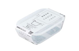 保存容器 楽ちんパック 角型 600ml クリアー ホワイト イノマタ化学