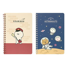 うさまる B6 Wリングノート 25P 方眼