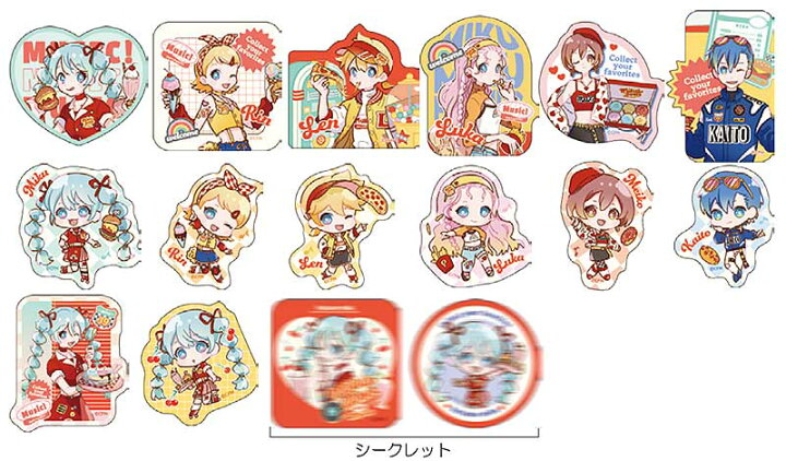 楽天市場】初音ミク ステッカー ダイナー柄 【箱買い】 16点セット 