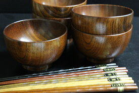 お椀とお箸のセット 木製 汁椀 京型 箸セット 福袋 鍋セット お鍋セット 和食器