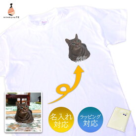 ペット 写真 Tシャツ 切り抜き 白 名入れ対応 綿100% オリジナルプリントTシャツ オーダーメイド うちの子 マイペット 猫 犬 鳥 インコ 動物 かわいい 誕生日 敬老の日 母の日 父の日 記念品 おすすめ プレゼント