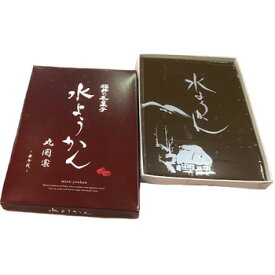 お菓子処 丸岡家：沖縄波照間産黒糖!十勝小豆使用!「水ようかん4枚セット」クール冷蔵便※季節商品※