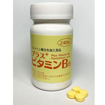 日本漢方「プラスビタミンB5(240粒入)」 お酒を飲む前にパントテン酸
