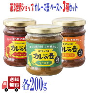 3種セット 第3世界ショップ カレーの壺 ペースト 200g ( スパイシー・マイルド・オリジナル ) プレスオル…