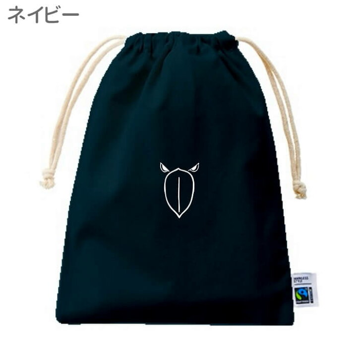 楽天市場】ハシビロコウ 巾着 フェアトレード コットン Mサイズ THE  