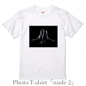 デザイン Tシャツ 「Nude 2」 メンズ ホワイト 綿100% グラフィックT フォトT オシャレ プレゼント 大きいサイズ ビッグTシャツ
