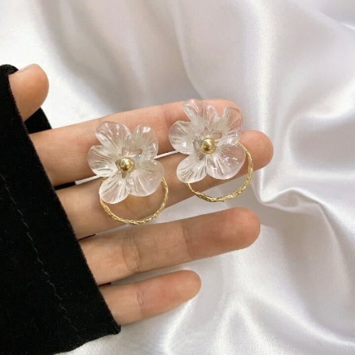 楽天市場】2WAY シルバー925 針 フラワー フェミニン ピアス : Aquarius