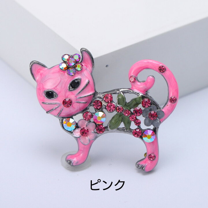 楽天市場】七宝焼き と スワロフスキー の ジュエル モダン キャット 
