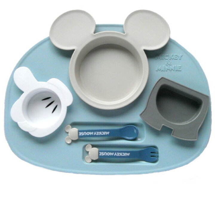 楽天市場 ディズニー ベビー食器セット 出産祝い お食事セット ワンプレート 離乳食 電子レンジ使用可 赤ちゃん 女の子 男の子 ポリプロピレン スモークトーン タオル製ベビー服専門店ハイディ