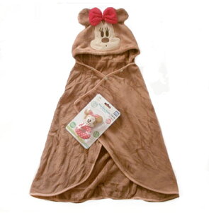 フード付きバスポンチョ 速乾性タオル フード付きバスタオル ミニーちゃん クイックドライ 出産祝い 御祝 プレゼント贈り物ベビーラトルガラガラ 湯上りタオル マイクロファイバー ミニー
