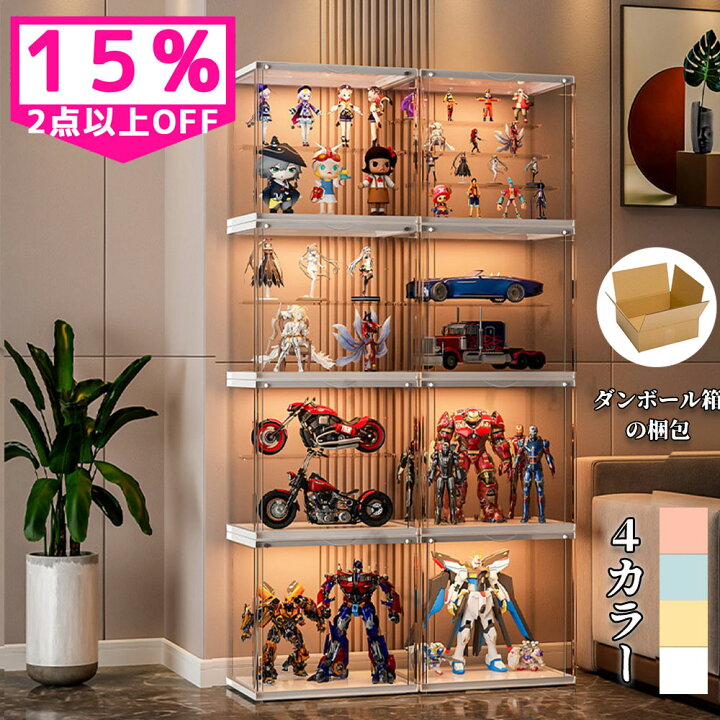 楽天市場】【2点以上☆15%OFF】フィギュアケース フィギュア 棚  