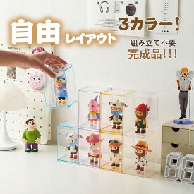 「クーポン20%OFF」labubu 四代 ケース コレクションケース ぬいぐるみ ケース コレクションボックス 積み重ね UVカット 透明 卓上 ミニ/小型フィギュアケース 個別収納 labubu4.0 小物収納 ショーボックス 収納ボックス 防塵 防水 可愛い おしゃれ 3色
