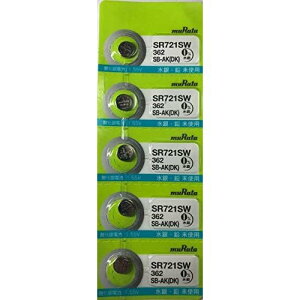 SR721SW 362SB-AK(DK)�@���c���쏊�@�_����{�^���d�r�V�[�g�i5�p�b�N�j�@�y�����^muRata�z