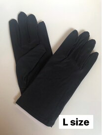 マイクロファイバーグローブ　宝飾手袋 ブラック Lサイズ