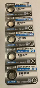 Maxell�@��{�^���d�r�@SR920W370�@5��1�V�[�g����@de238