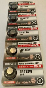 Maxell�@��{�^���d�r�@SR41SW384�@5��1�V�[�g����@de309