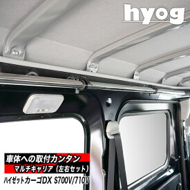 ハイゼットカーゴデラックス 室内キャリア S700V/710V専用 マルチキャリアハンガー（サイドバー）／ダイハツ HIJET　ヒョーグ hyog
