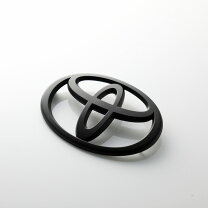 楽天市場】トヨタ 艶黒 エンブレムシート aquaの通販