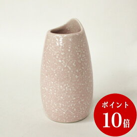 陶器製小型花立 しずく（小） ピンク ギフト 花瓶 仏花 プリザーブドフラワー 想 sou