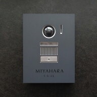 TYPE - A interphonecovers 表札 戸建表札 送料無料 ブラック 黒 インターホンカバー 取付簡単 （後付OK…