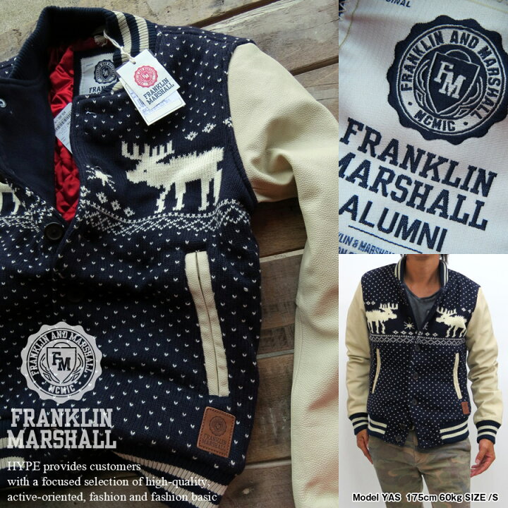 楽天市場】フランクリンマーシャル FRANKLIN & MARSHALL スタジャン  