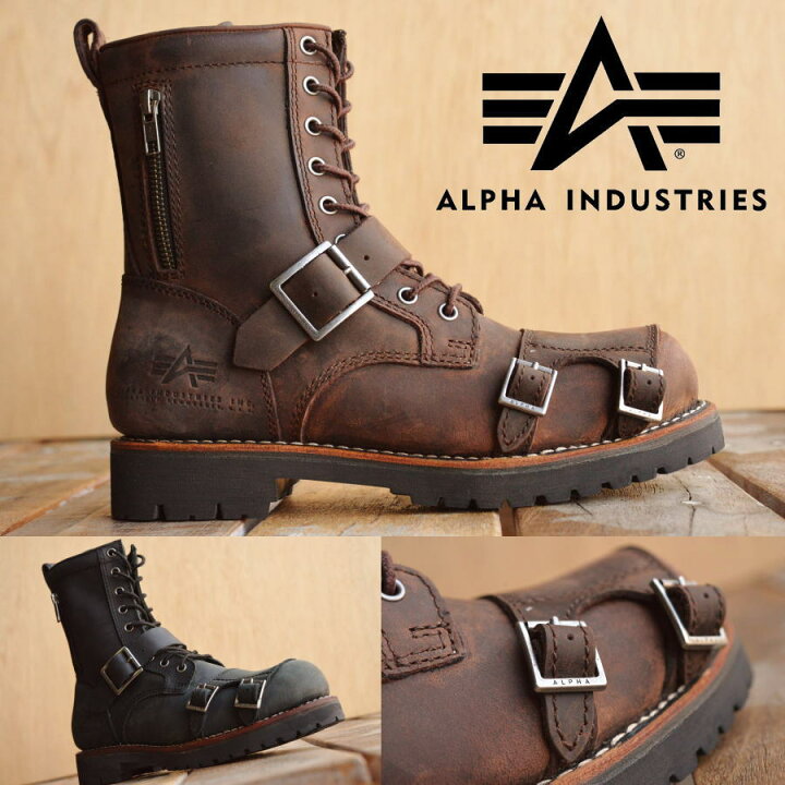 楽天市場】Alpha Industries アルファ インダストリーズ 本革 バイカー 