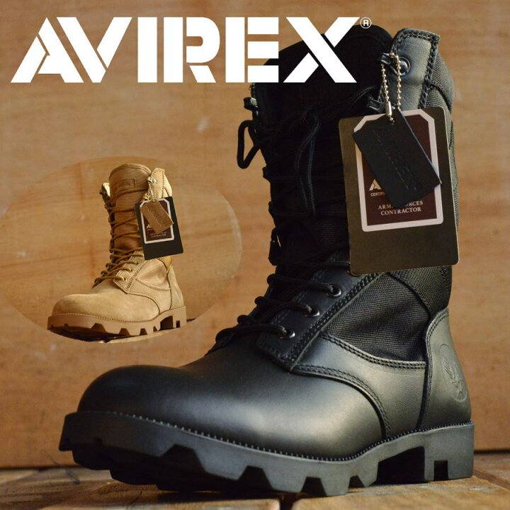 楽天市場】COMBAT 本革 ミリタリー ブーツ AVIREX U.S.A. 