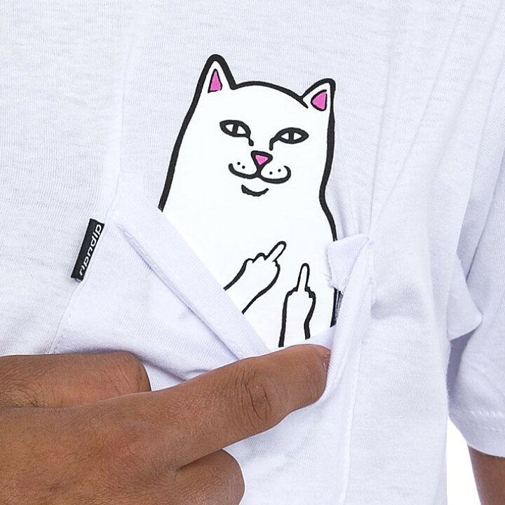 楽天市場 Ripndip リップンディップ Tシャツ 半袖 メンズ レディース 猫 プリント ストリート ファッション ブランド 送料無料 動画ありrndh05 ホワイト Hype