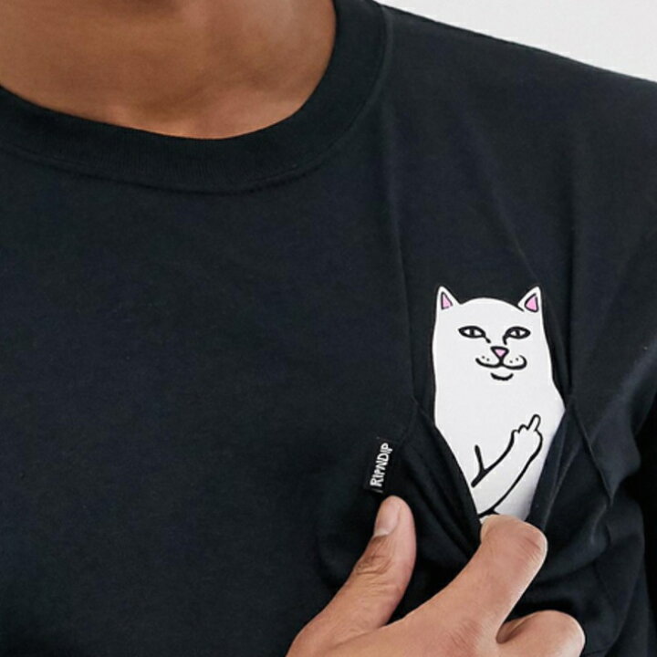 楽天市場 Ripndip リップンディップ Tシャツ 半袖 メンズ レディース 猫 プリント ストリート ファッション ブランド 送料無料 動画ありrndh04 ブラック 黒 Hype