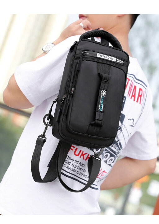 楽天市場 色々な使い方ができる ボディバッグ メンズ ボディーバッグ リュック ワンショルダーバッグ かばん 鞄 送料無料 Hype