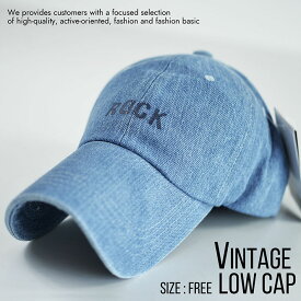 ローキャップ メンズ キャップ レディース 帽子 ビンテージ Vintage 大きいサイズ対応 820-47 8-7 ブリーチ プレゼント ギフト