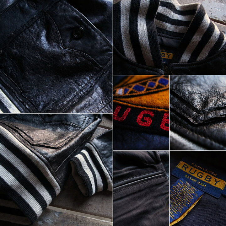 楽天市場】ラグビー RUGBY レザージャケット 革ジャン 正規品 メンズ 