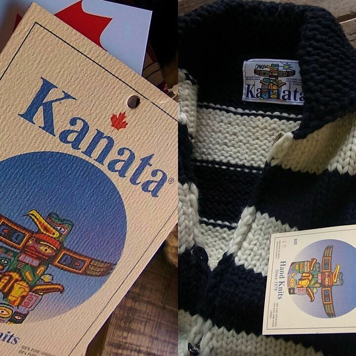 楽天市場】Kanata カナタ カウチンセーター メンズ ボーダー柄 
