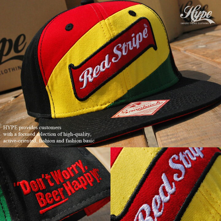 楽天市場】帽子 メンズ ストリートキャップ Red Stripe レッド 