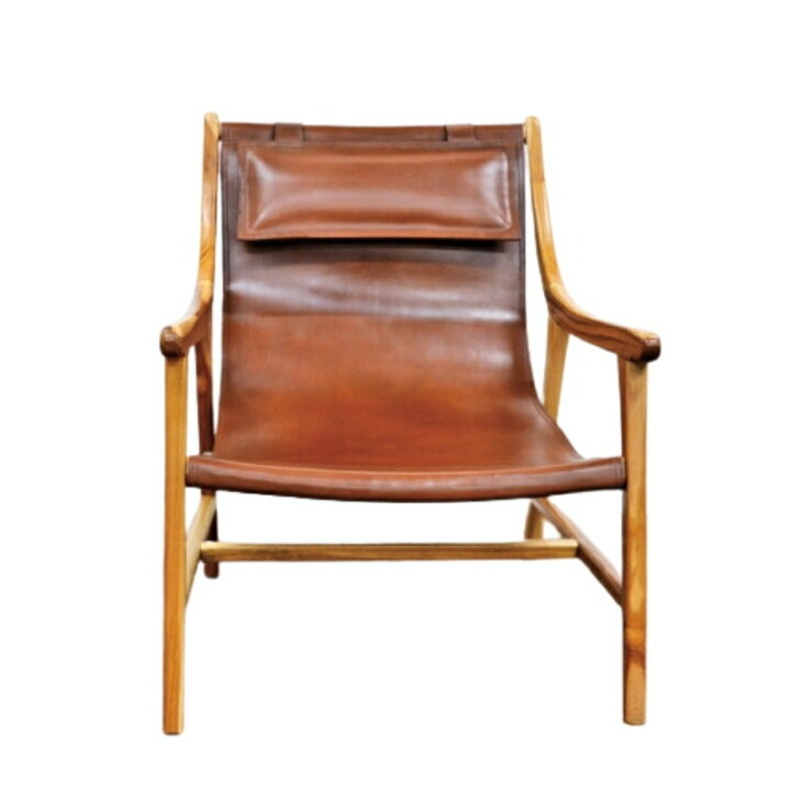 新品同様 ARM CHAIR 牛革 木製 肘付き椅子