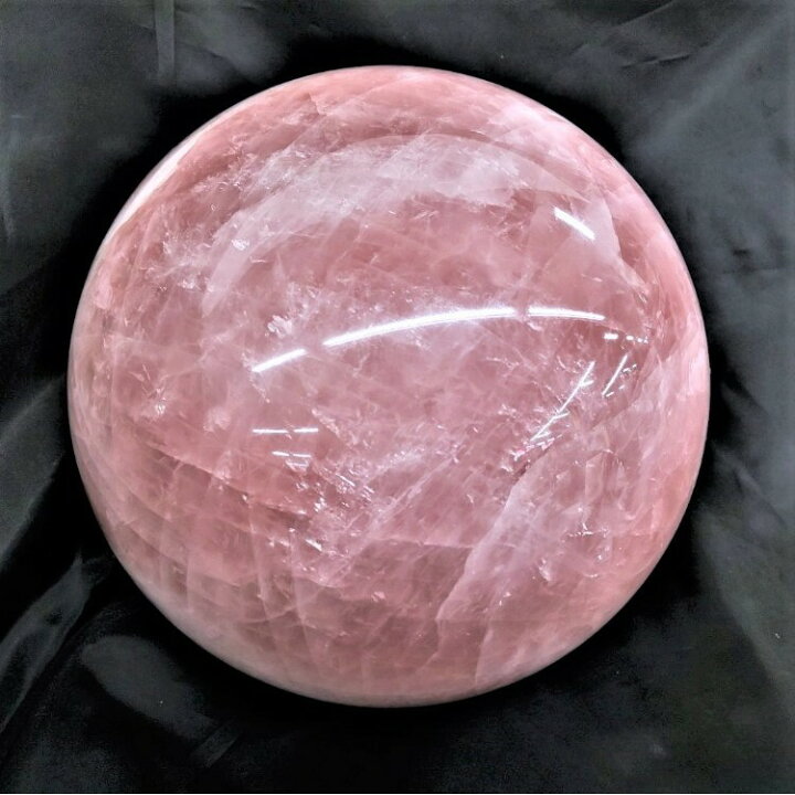 楽天市場】ローズクォーツ 丸玉 220mm 約15kg 紅水晶 ピンク 天然石 