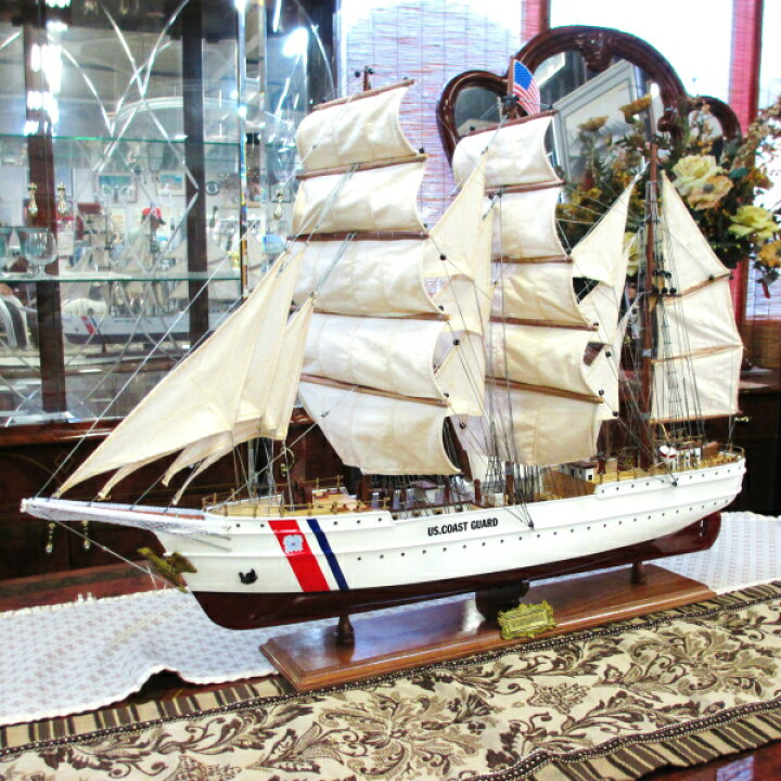 楽天市場】帆船模型 完成品 全長94cm US COAST GUARD EAGLE モデル 
