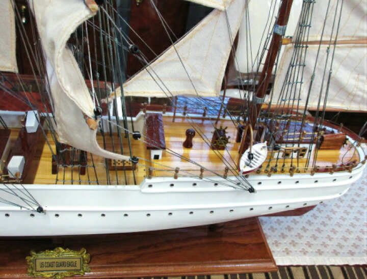 楽天市場】帆船模型 完成品 全長94cm US COAST GUARD EAGLE モデル 