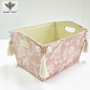 ジェニファーテイラー マガジンラック Heirloom ピンク 送料無料 おしゃれ マガジンホルダー ボックス 小物入れ ブックスタンド スリッパラック 収納ケース カルトナージュ雑貨 JENNIFER TAYLOR BOX