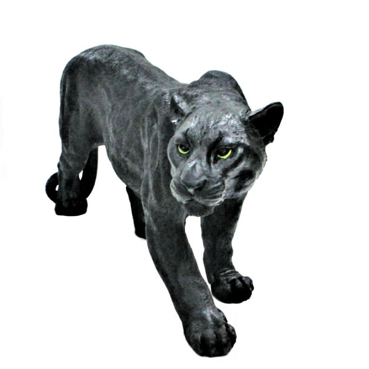 楽天市場 ヒョウ 置物 パンサー ブラック レオパード 動物 オブジェ 85cm アニマル 豹 ひょう インテリア 大きい おしゃれ 輸入雑貨 インテリア雑貨 父の日 モダン 送料無料 輸入家具 雑貨 ハイパードリーム