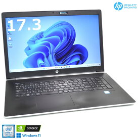 GeForce搭載 17.3型 HP ProBook 470 G5 Core i5 8250U m.2SSD256G HDD500G メモリ8G Webカメラ Wi-Fi USBType-C Windows11【中古】
