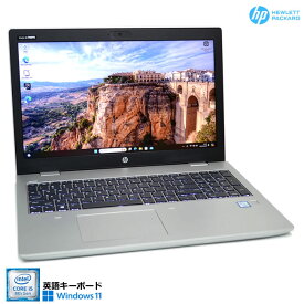 フルHD ノートパソコン Windows11 中古 HP ProBook 650 G5 第8世代 Core i5 8265U M.2SSD256G メモリ8G マルチ Webカメラ Wi-Fi 英語キーボード【中古】